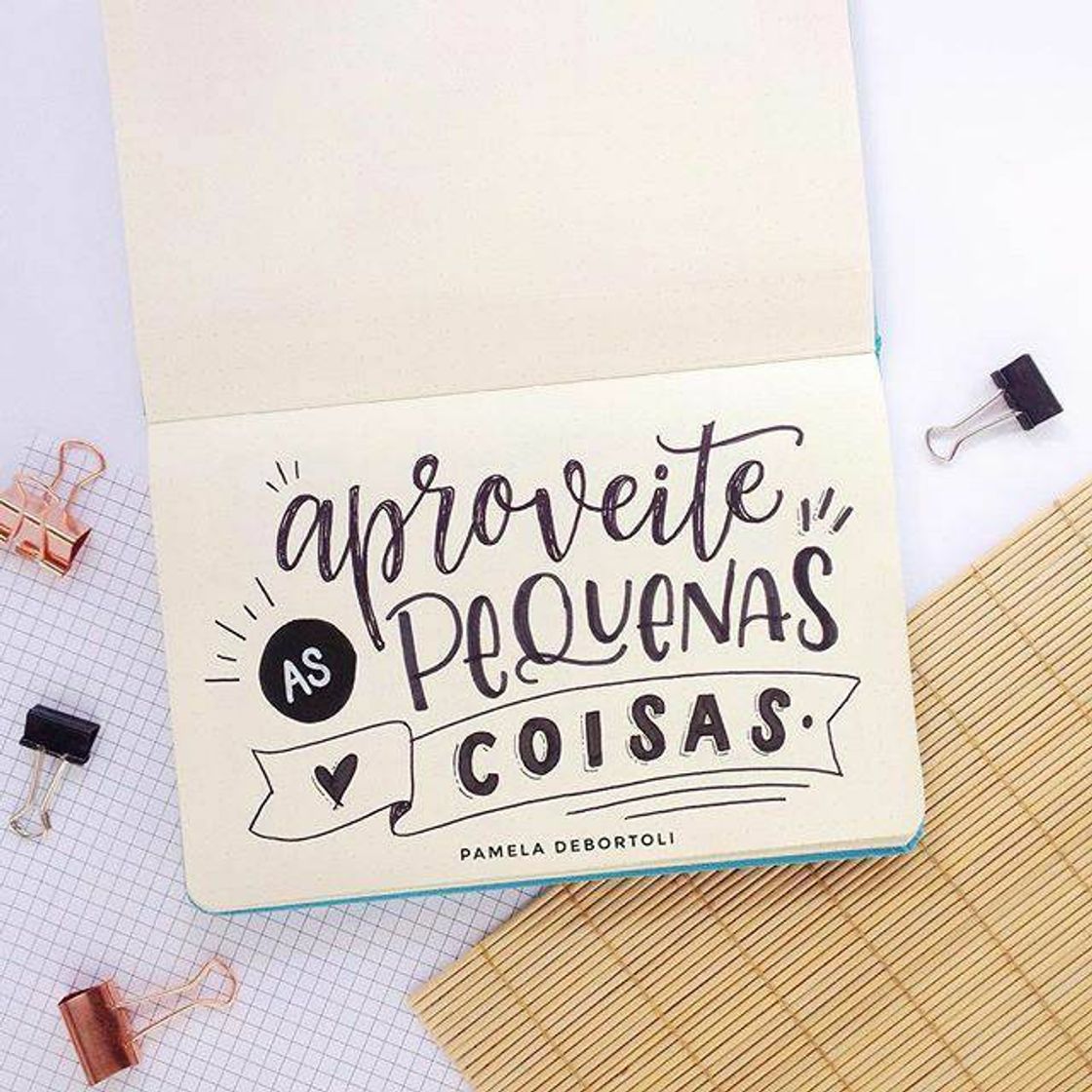 Moda Aproveite as pequenas coisas-lettering 