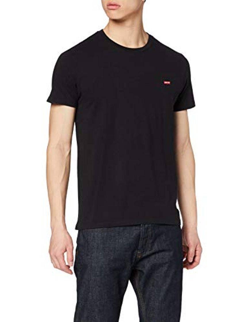 Moda Levi's SS Original Hm tee Camiseta, Negro (Cotton