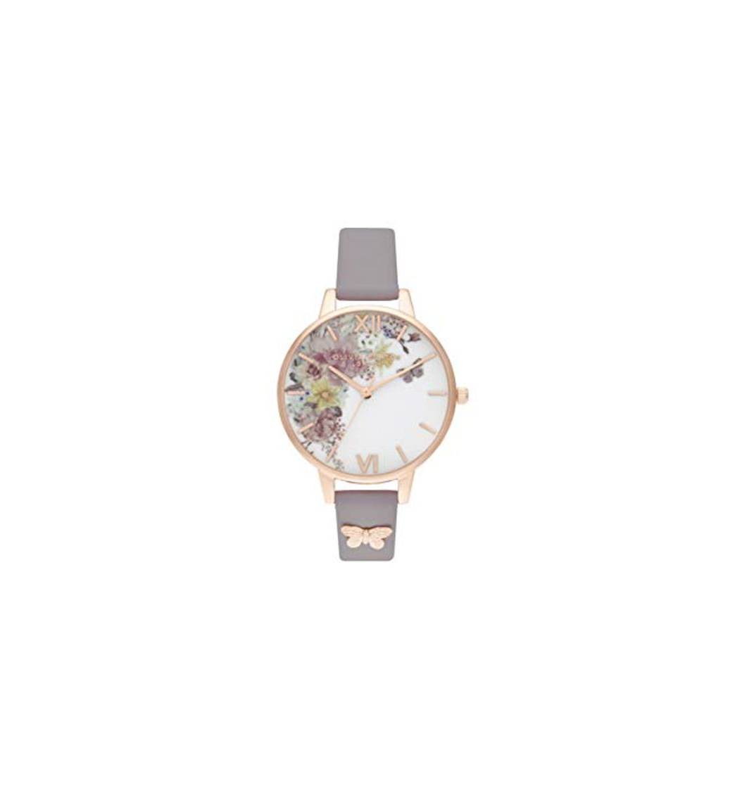 Social Olivia Burton Reloj Analógico para Mujer de Cuarzo con Correa en Cuero OB16EG129