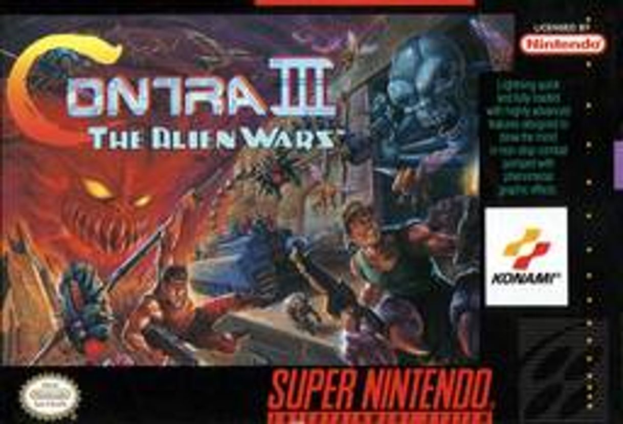 Videogames Contra III: The Alien Wars