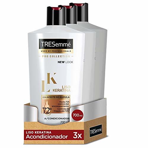 TRESemmé Acondicionador Liso Keratina - Paquete de 3 x 700 ml -