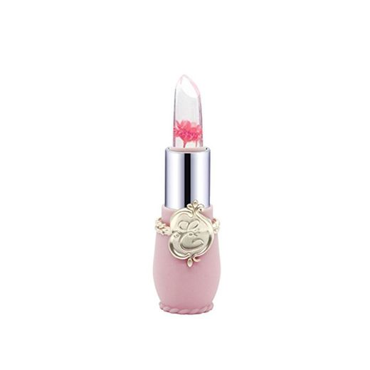 Overdose lápiz Labial Beauty Bright Flower Crystal Jelly Lipstick Magia Cambio de