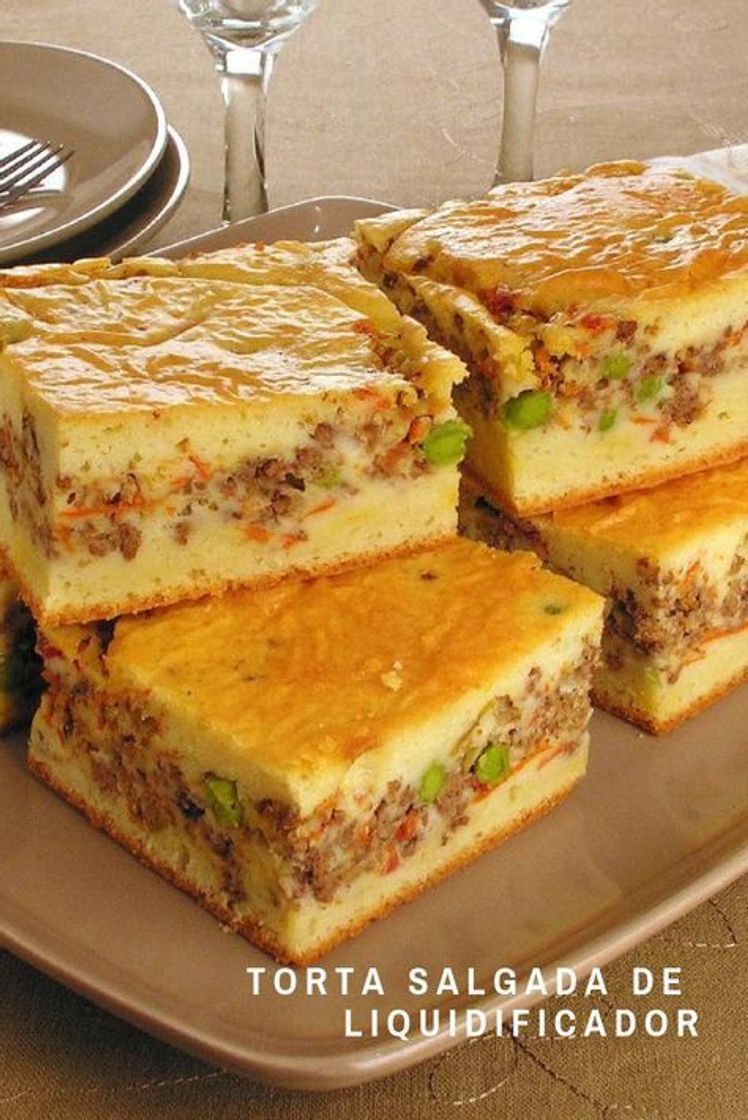 Fashion Torta salgada de carne moída de liquidificador

