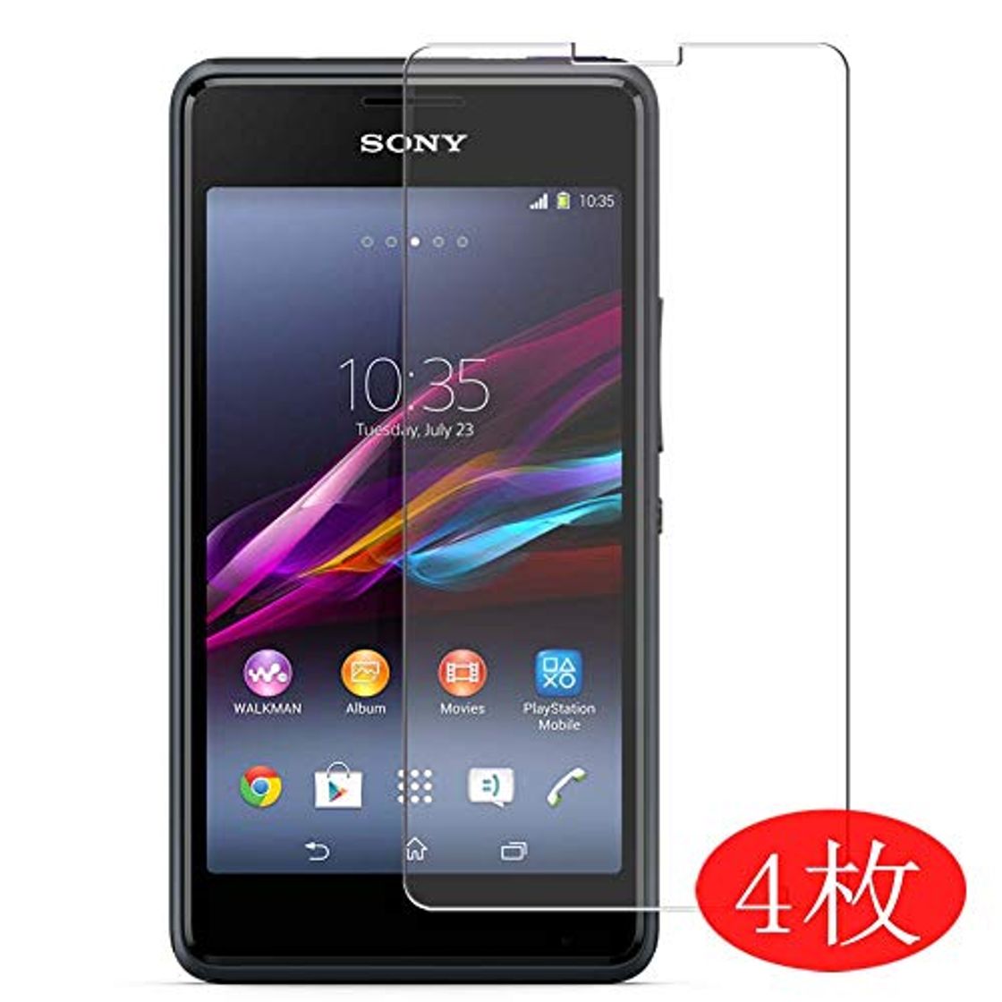 Productos VacFun 4 Piezas HD Claro Protector de Pantalla Compatible con Sony Xperia