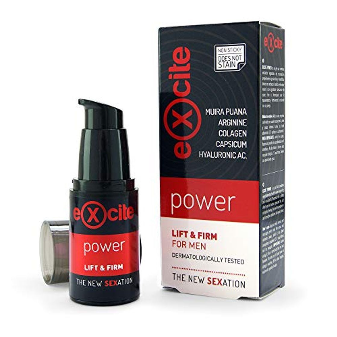 Social EXCITE Power Gel estimulante potenciador masculino a base de extractos vegetales