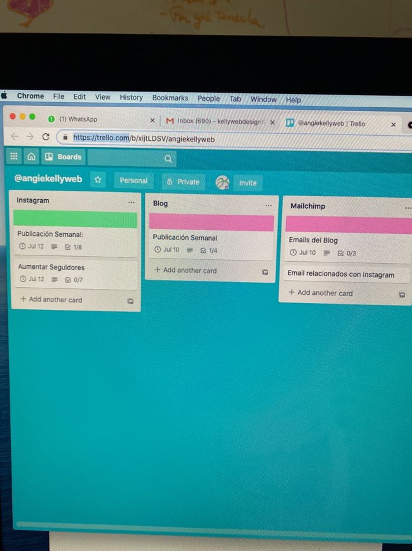 Moda Trello: organizador de proyectos 