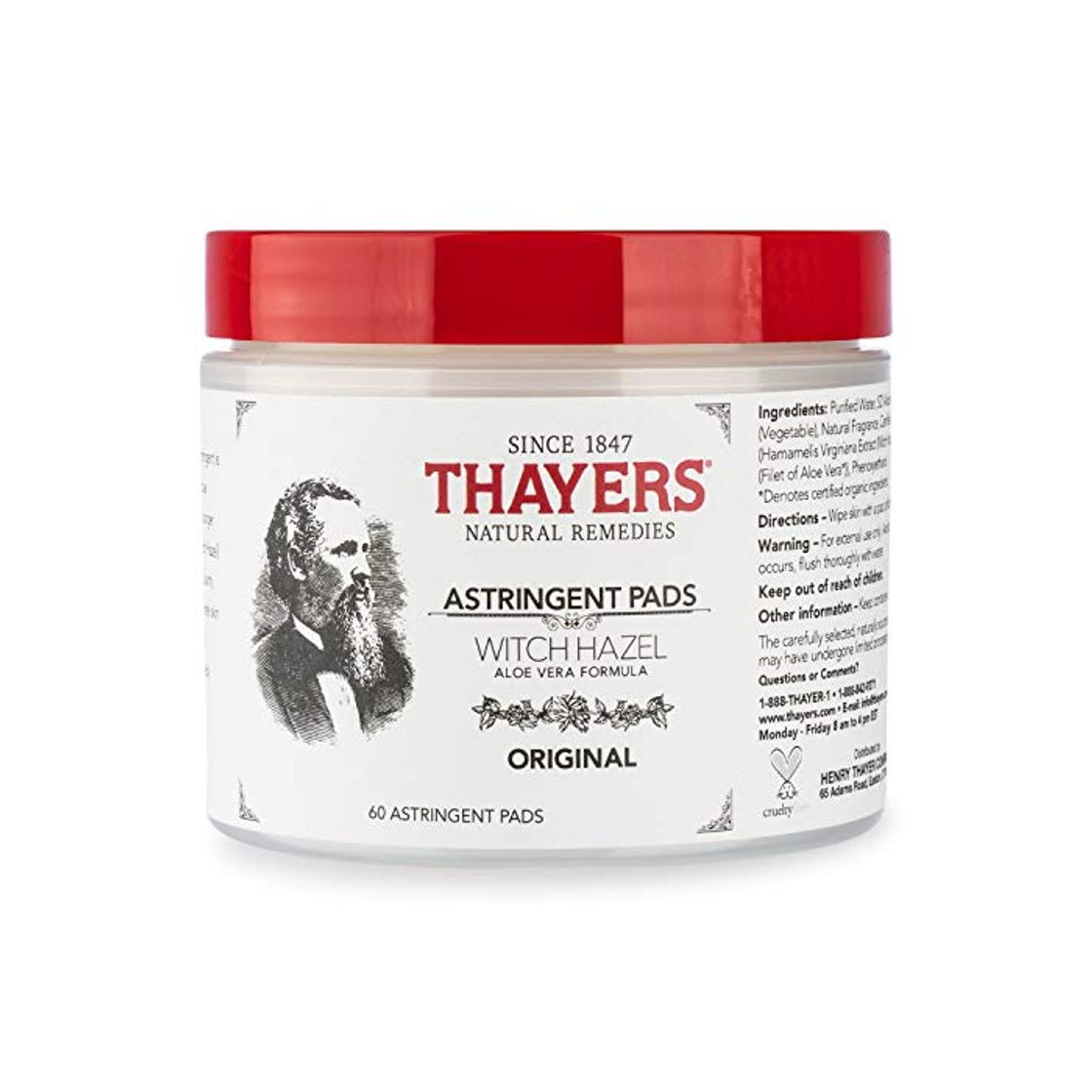 Social Thayer Henry Witch Hazel Pads