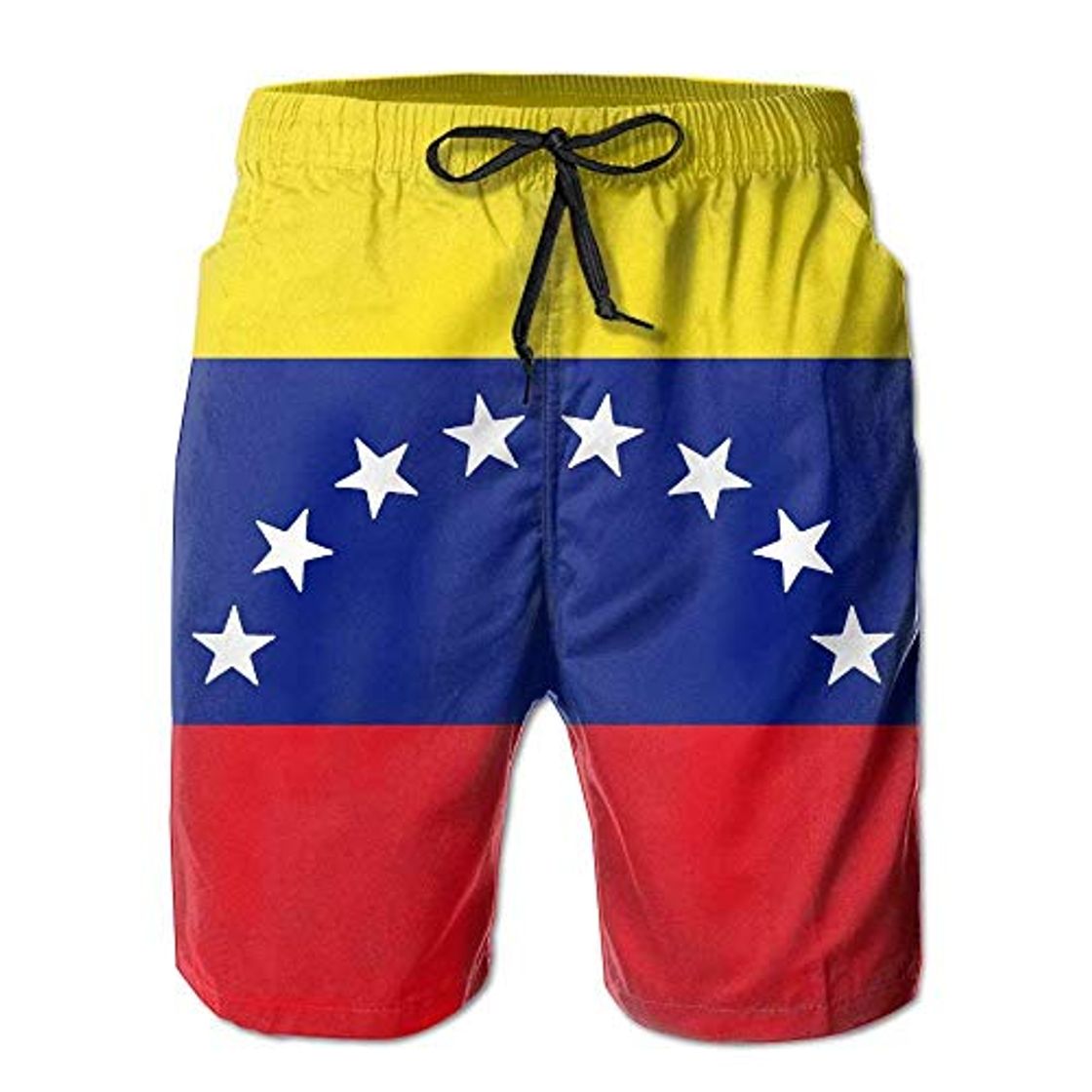 Moda Jiger Flag of Venezuela Mens Swim Trunks Quick Dry Summer Surf Beach Board Shorts PantsL