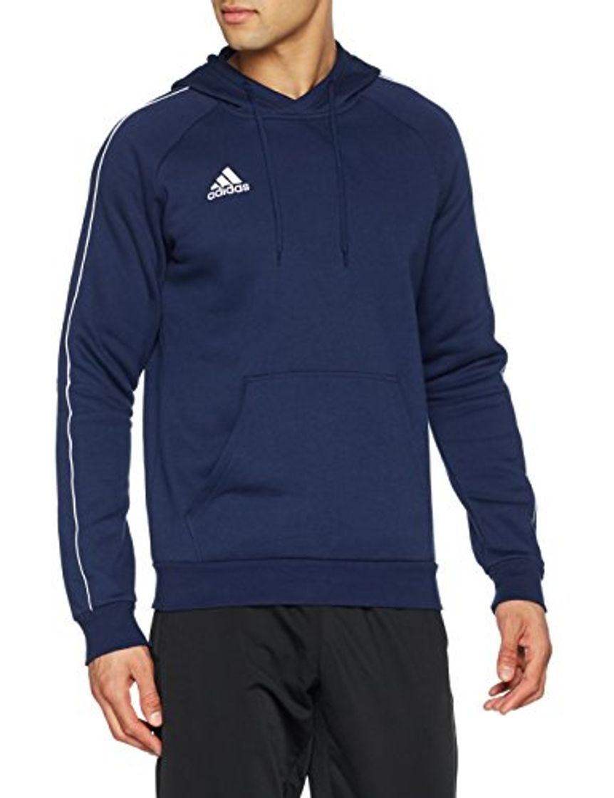 Social adidas Core18 Hoody Sudadera con Capucha, Hombre, Azul