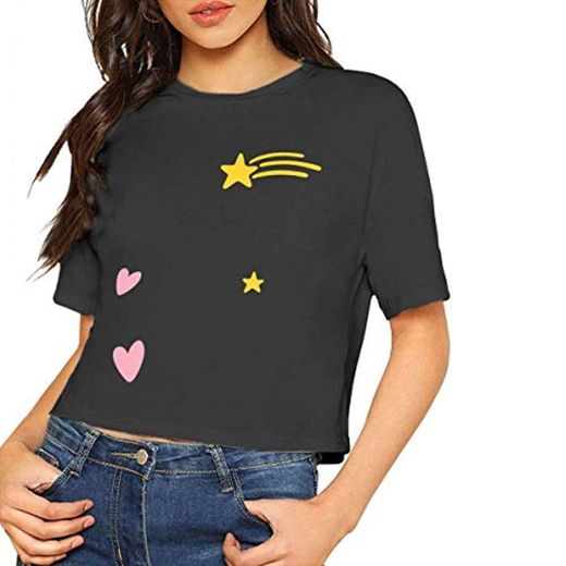 LMNcrop A Dream is A Wish Your Heart Makes Navel Shirt Crop Top for Women