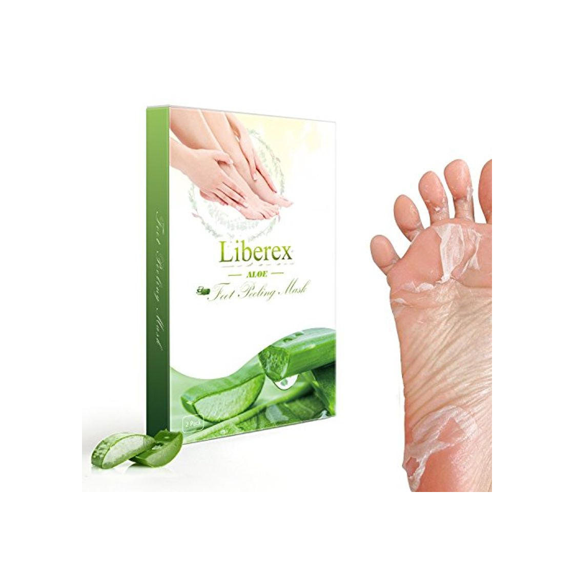 Producto Liberex Pies Exfoliante - 2 Pares de Mascarillas Hidratante