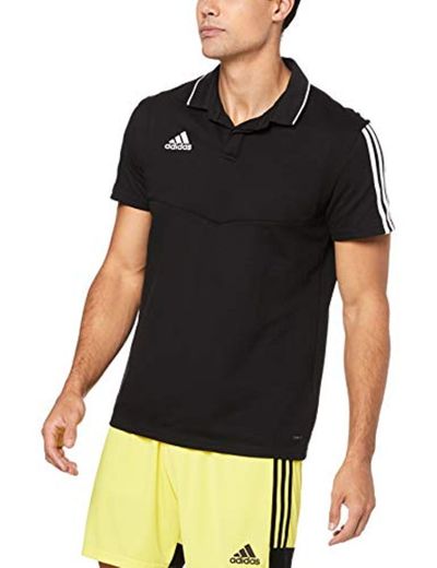 adidas Tiro19 Co Polo Camiseta, Hombre, Black