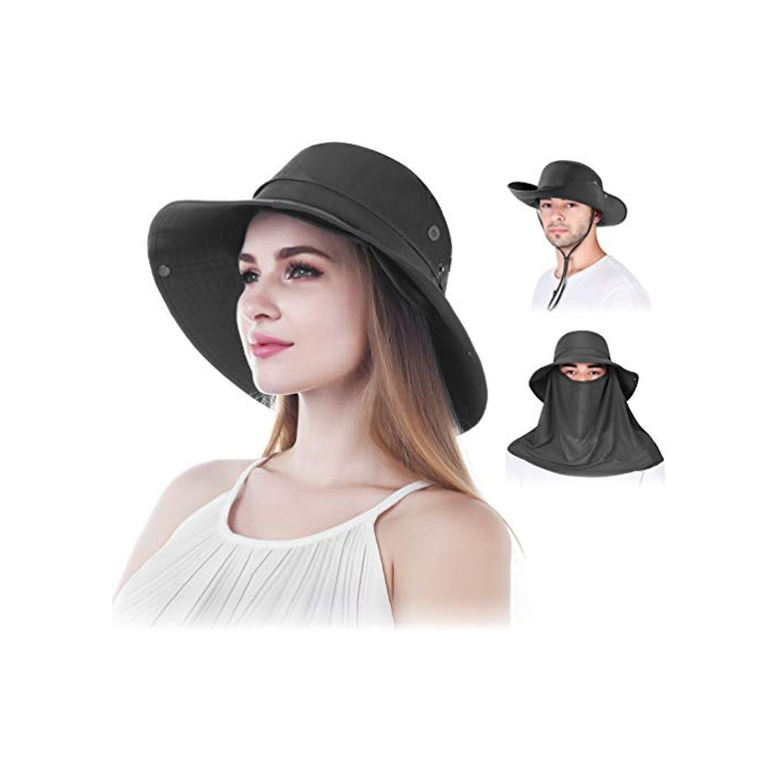 Product VBIGER Sombrero de Sol Protección UV para el Verano Ala Ancha Pesca