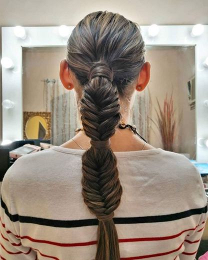 Coleta con trenza