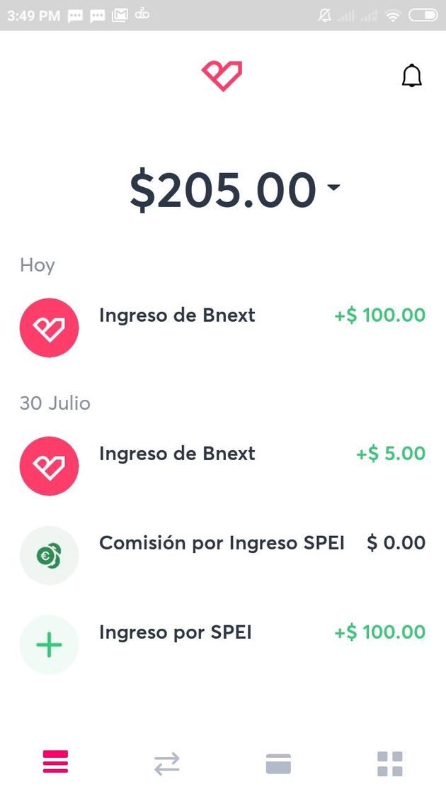 App Tarjeta de débito Bnext