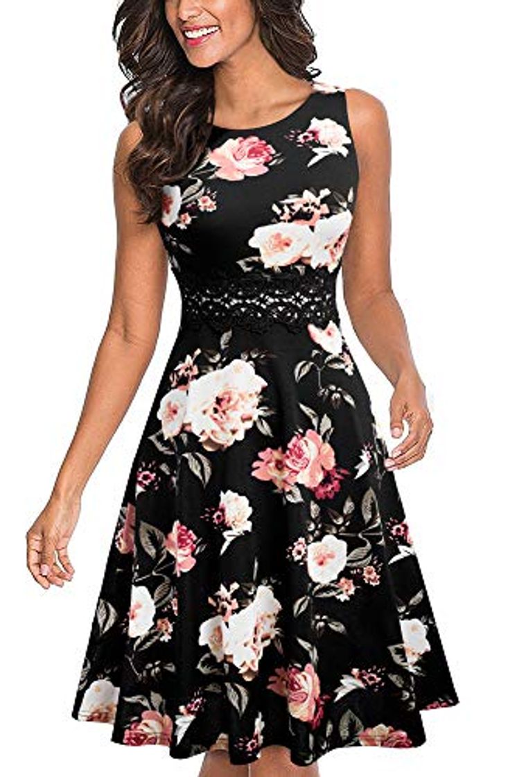 Social Homeyee UKA079 - Vestido de cóctel para mujer - Corto por la