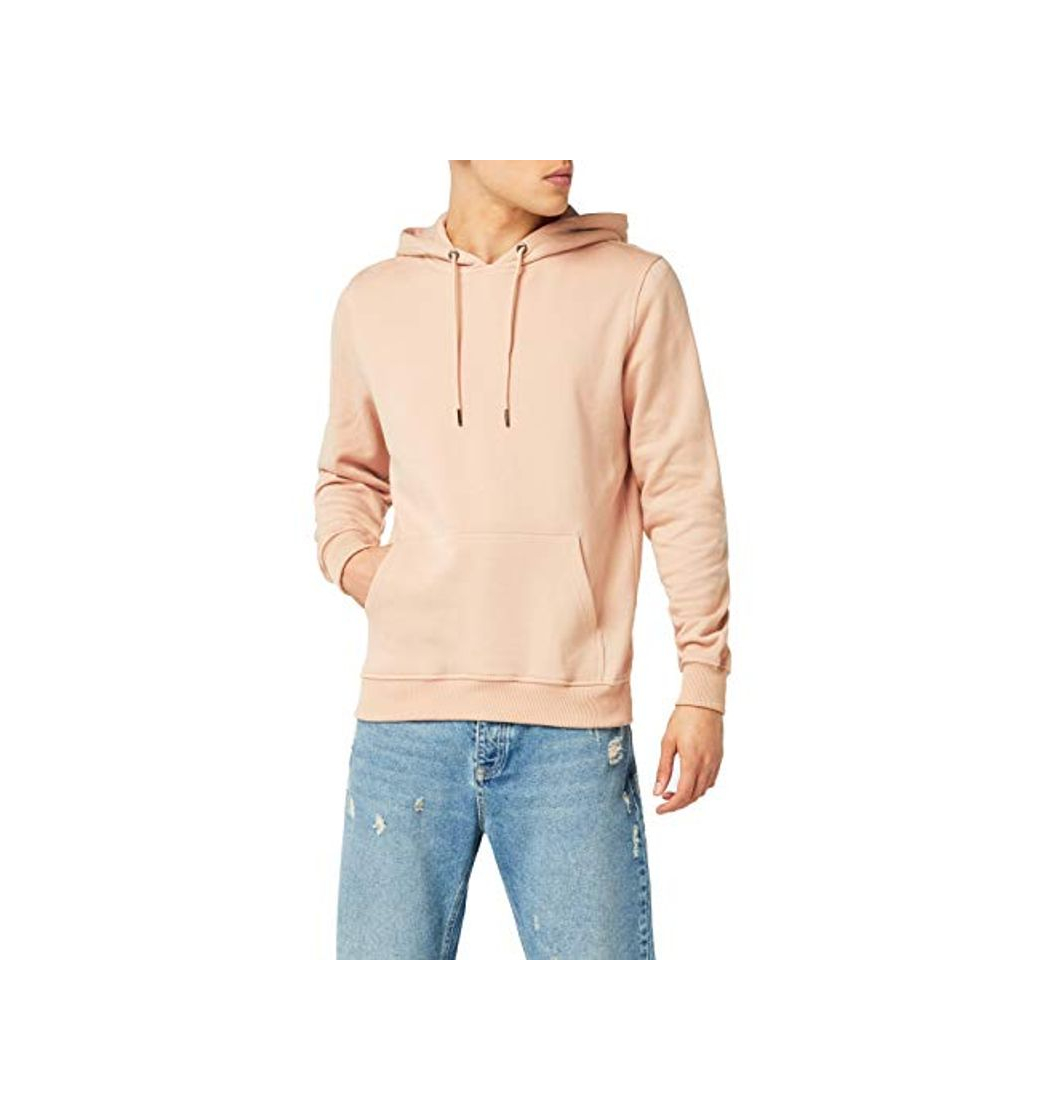 Fashion Urban Classics Basic Sweat Hoody Sudadera con Capucha, Rosa