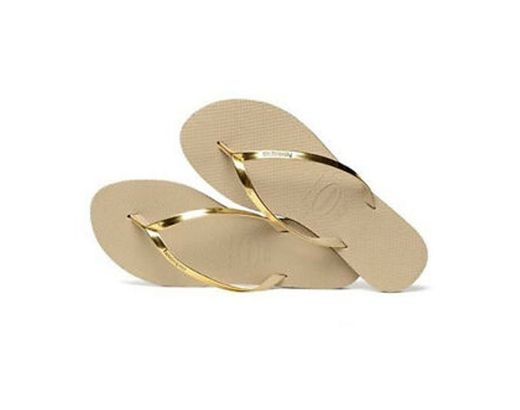 Havaianas You Metallic, Sandalias para Mujer, Dorado