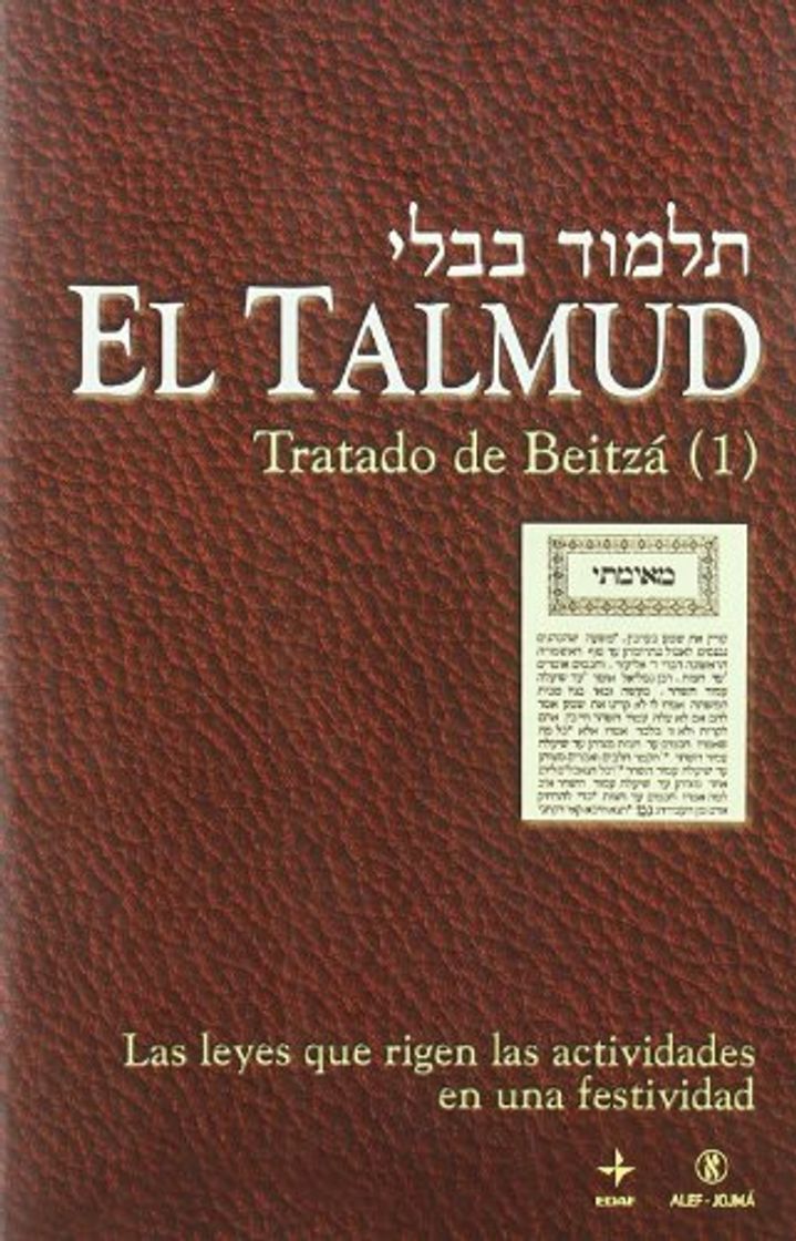 Book Talmud  El - Tratado Beitza I