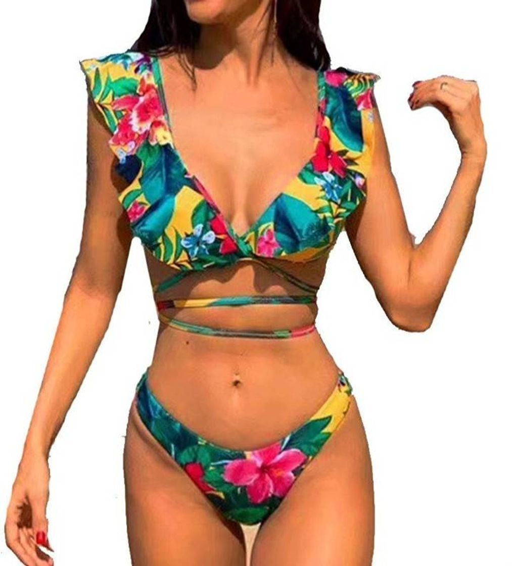 Producto CheChury Mujer Sexy Conjunto De Bikini 2020 Verano Sexy Push Up Ropa De Playa Bikini de Triángulo Bikini Mujer Acolchado Traje de baño Mujer Conjunto De Bikini