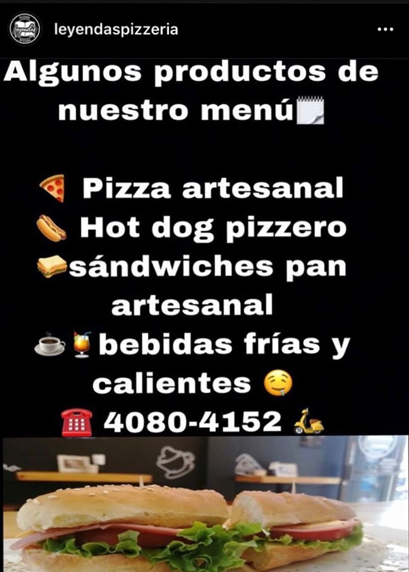 Moda Pizzeria y cafetería Leyendas