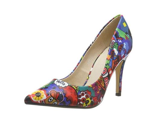 Buffalo Ferelle, Zapatos de Tacón para Mujer, Multicolor