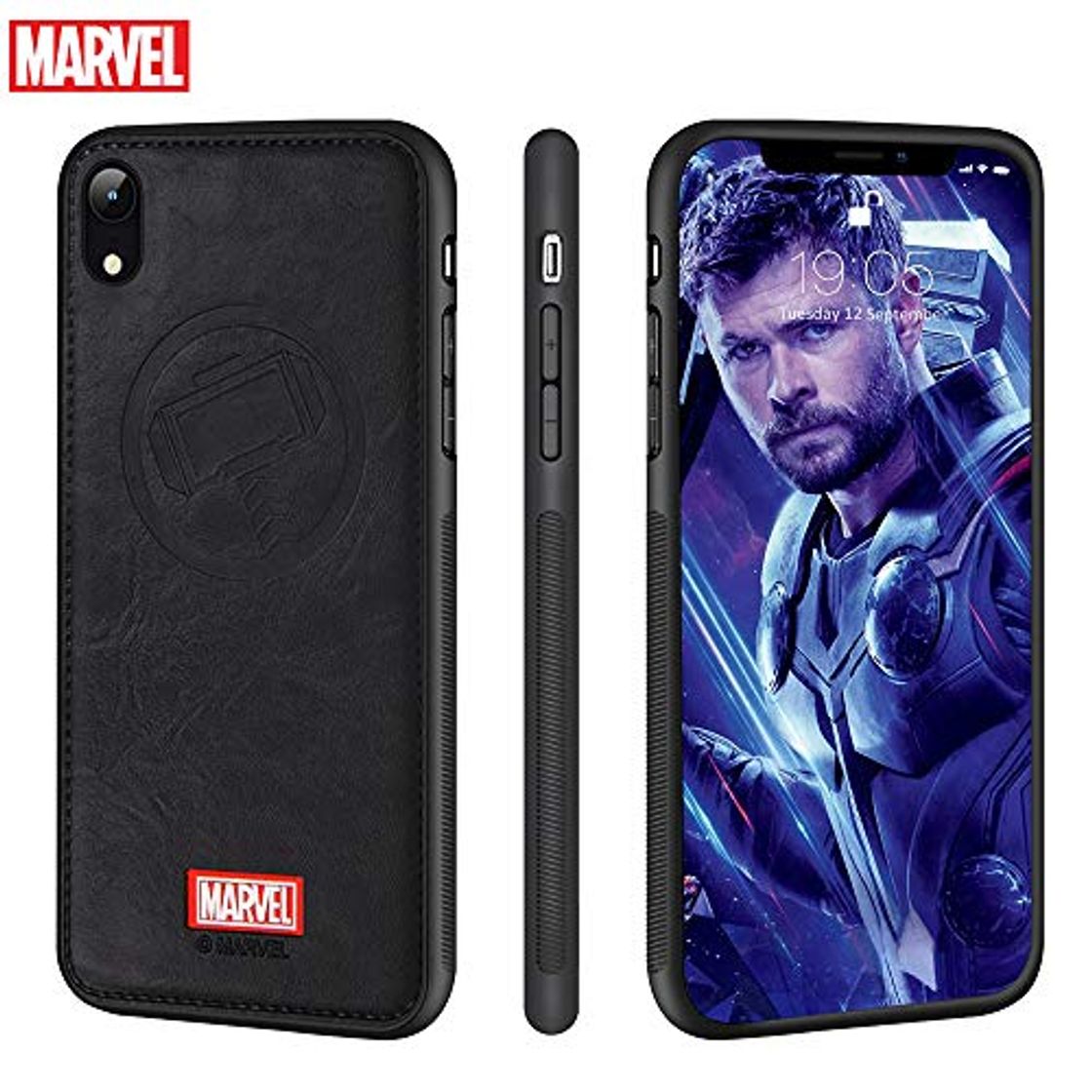 Product FASTER Funda iPhone XR Carcasas Protectora Marvel Avengers para Celular Funda TPU Funda de Cuero 3D Premium Resistente a los Arañazos