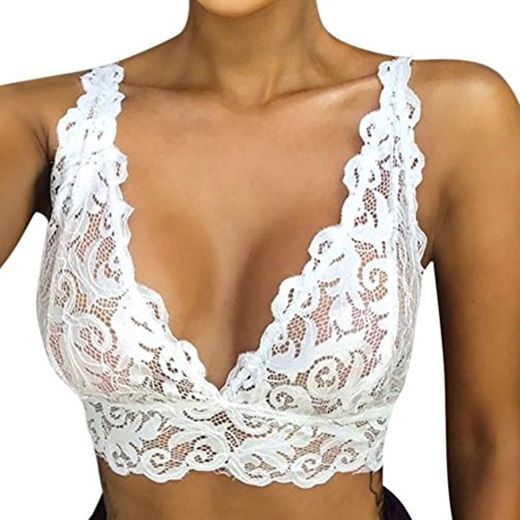 MoentMujeres Lencería Corsé Flores de Encaje Bralette Bralet Bra Tank Cami Crop Underwear Tops para Mujer Liquidación Talla Otoño Invierno Blusa