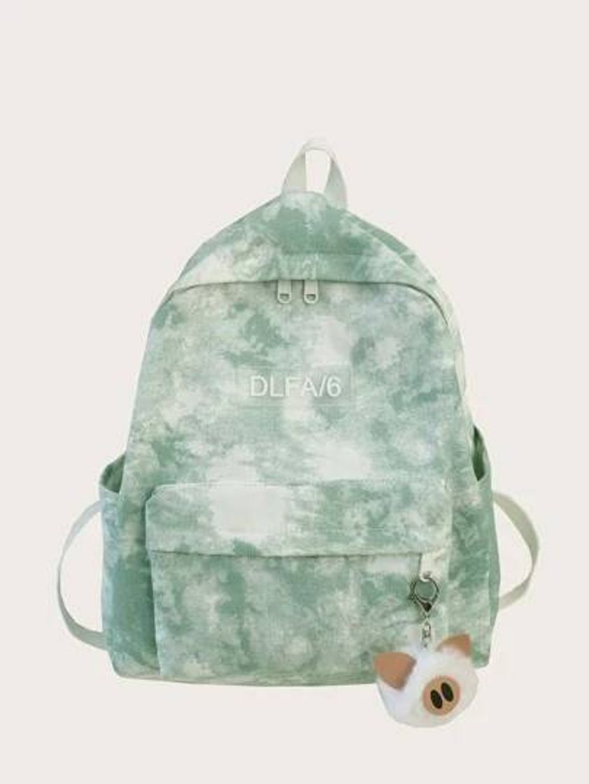 Moda Mochila de  Tie Dye de Capacidad Grande 