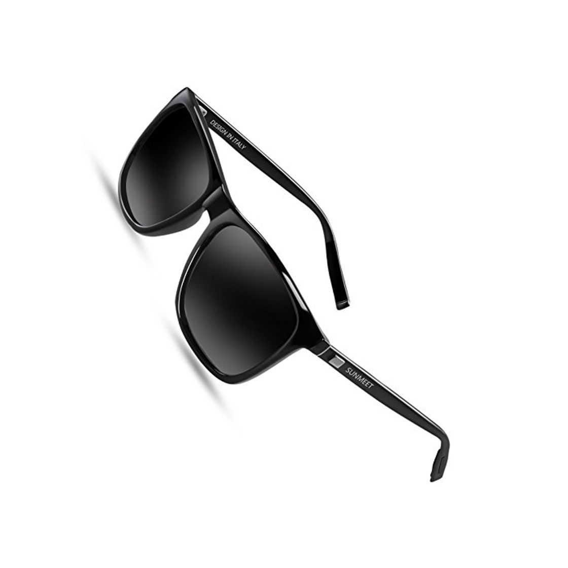 Social SUNMEET Gafas de sol Hombre Polarizadas Clásico Retro Gafas de sol para