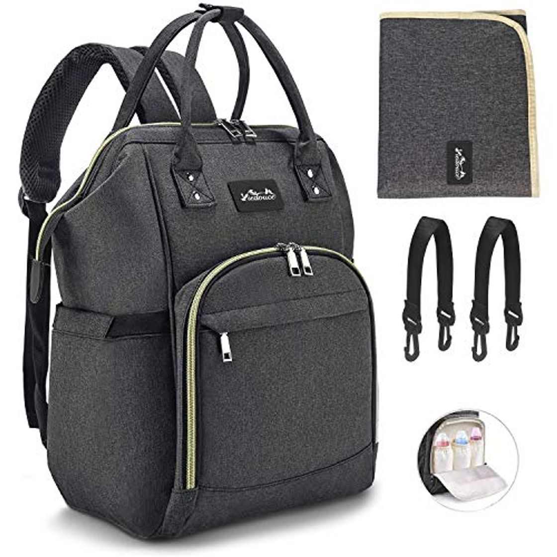 Social Viedouce Mochilas para Pañales Biberones,Bolso del Bebé Mamá,Impermeable con Estilo Oxford Bolso