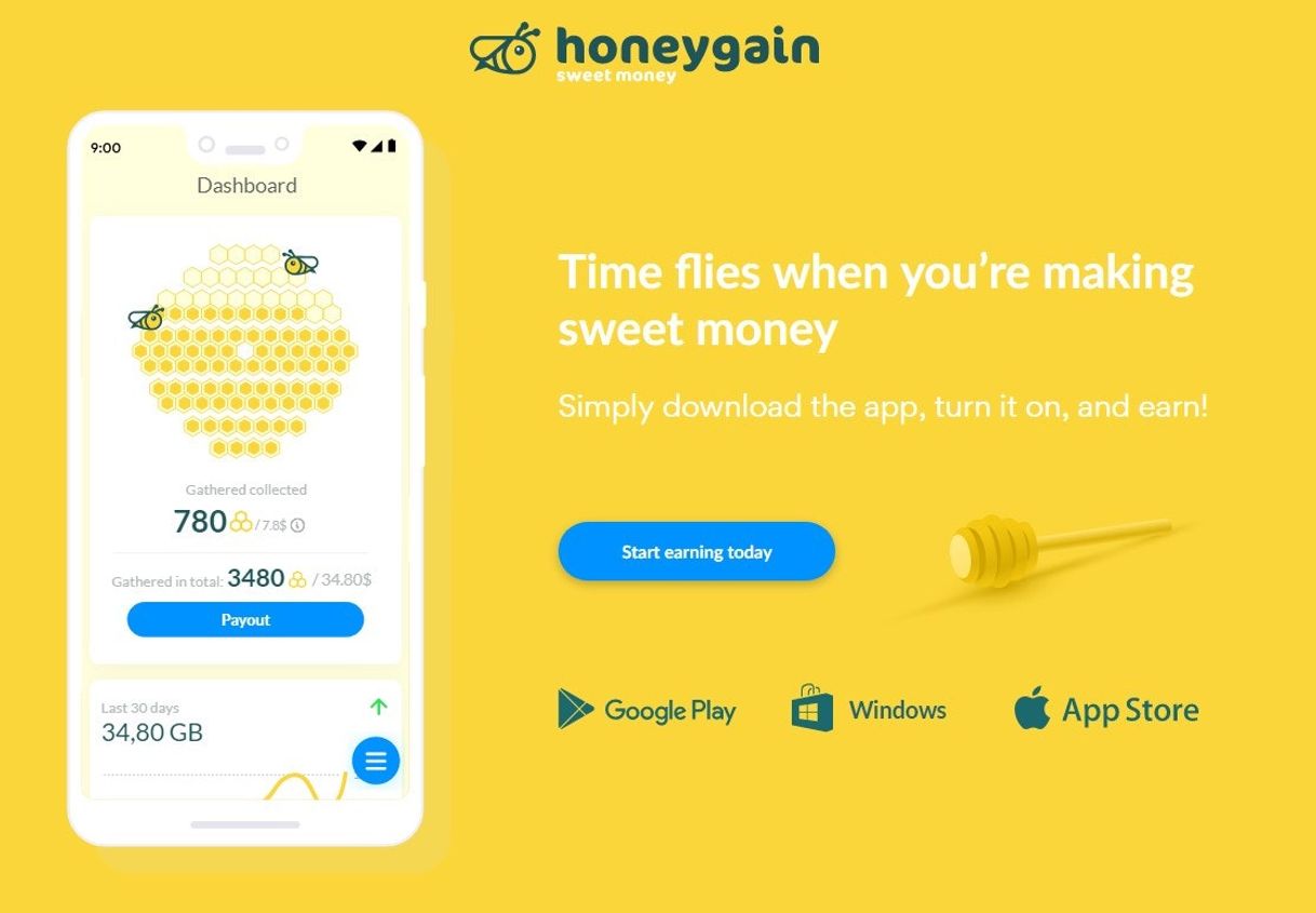 App Honeygain: Genera ingresos sin hacer nada🔥