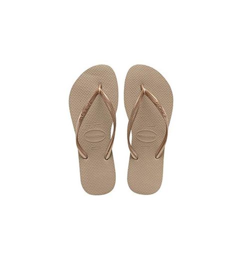 Havaianas Slim, Chanclas para Mujer, Marrón