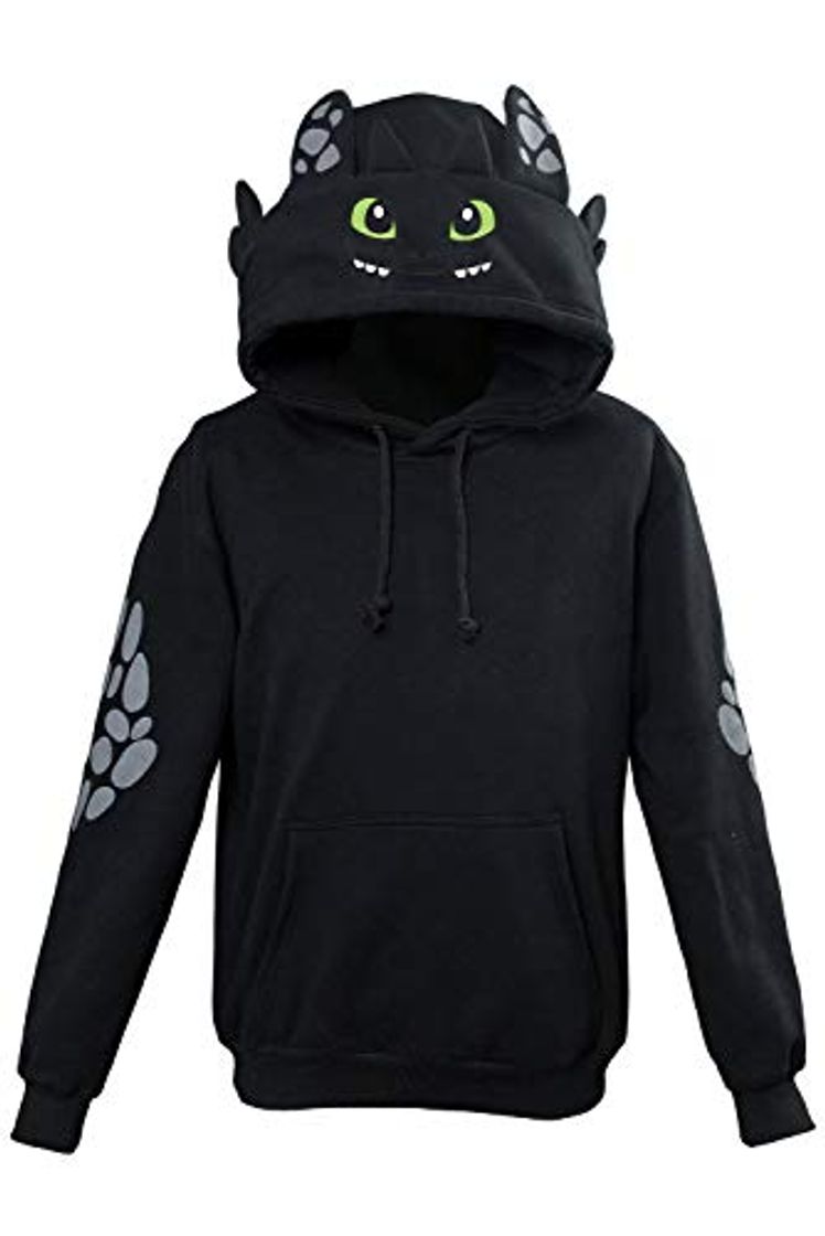 Fashion RedJade niños Joven Sudadera con Capucha Hoodie impresión Tops Chaqueta Camisa de Jersey Chaqueta de Sudor Puente Encapuchado How to Train Your Dragon Toothless