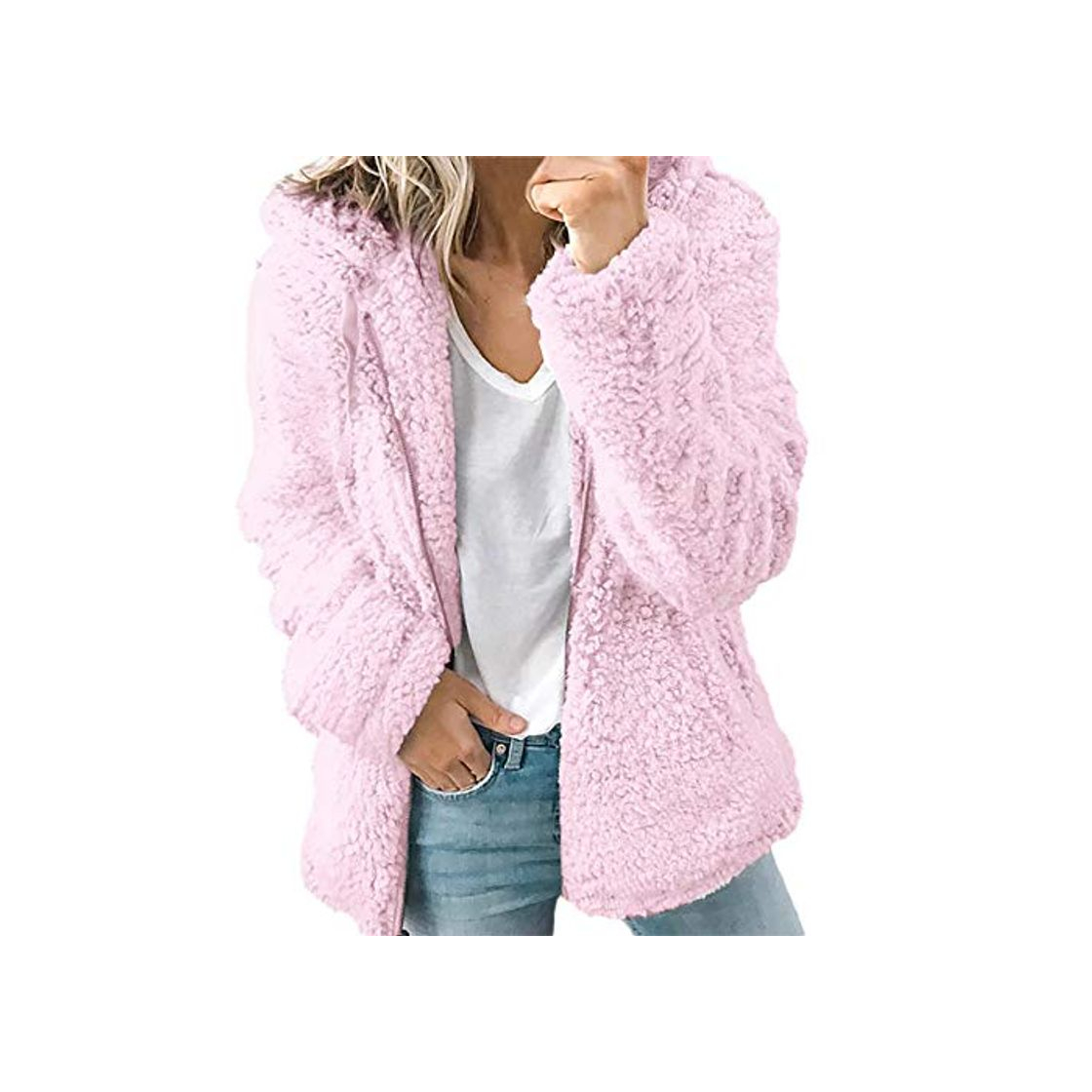Social Overdose 2019 Nuevas Mujeres Chaqueta OtoñO Manga Larga Gruesa Sudadera con Cremallera