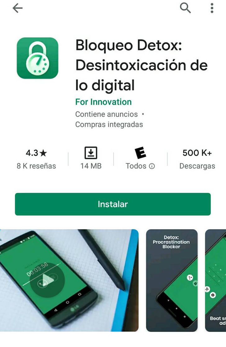 App Bloqueo Detox