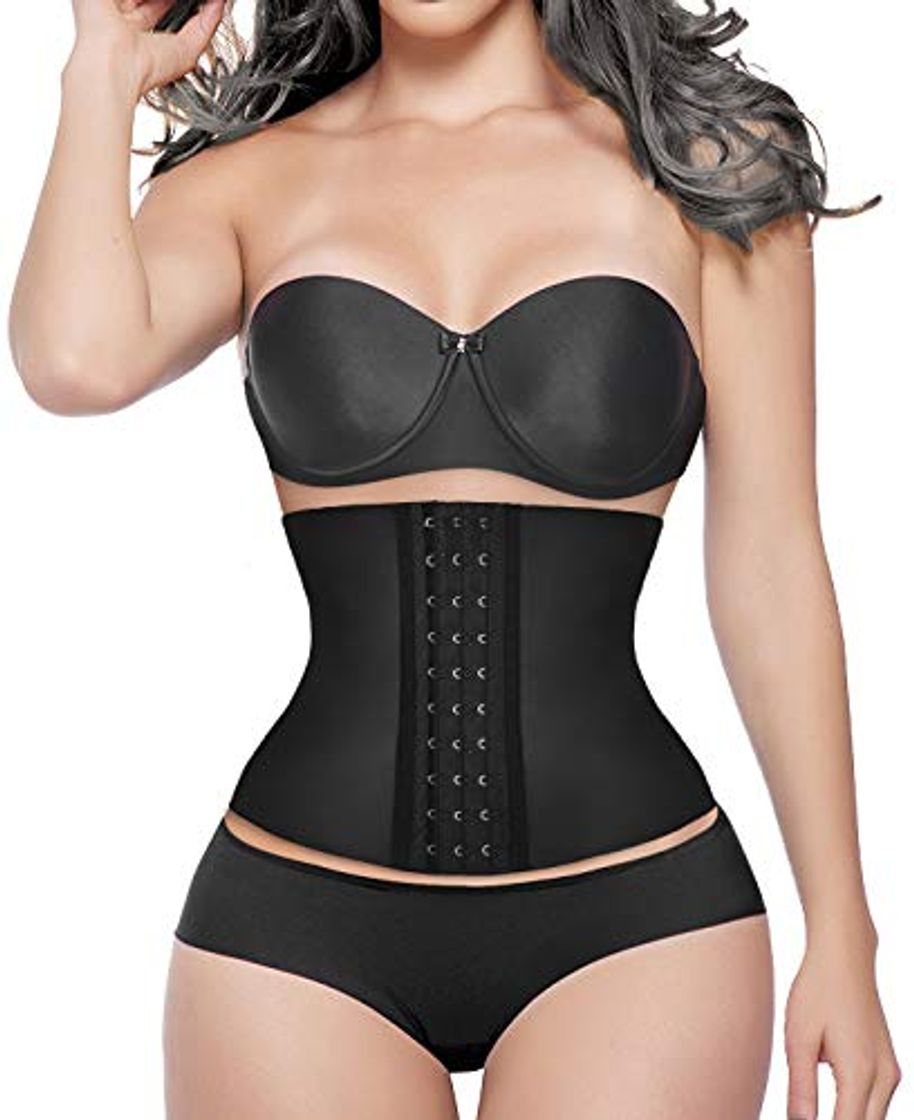 Moda YIANNA Fajas Reductoras Adelgazantes Corsé Torso Corto Waist Trainer Corset Respirable de