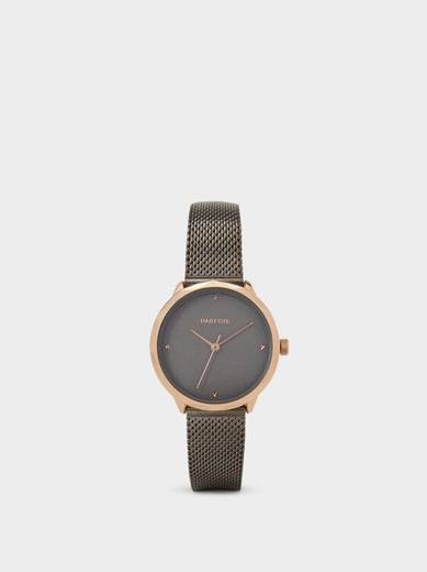 Watch with mesh strap