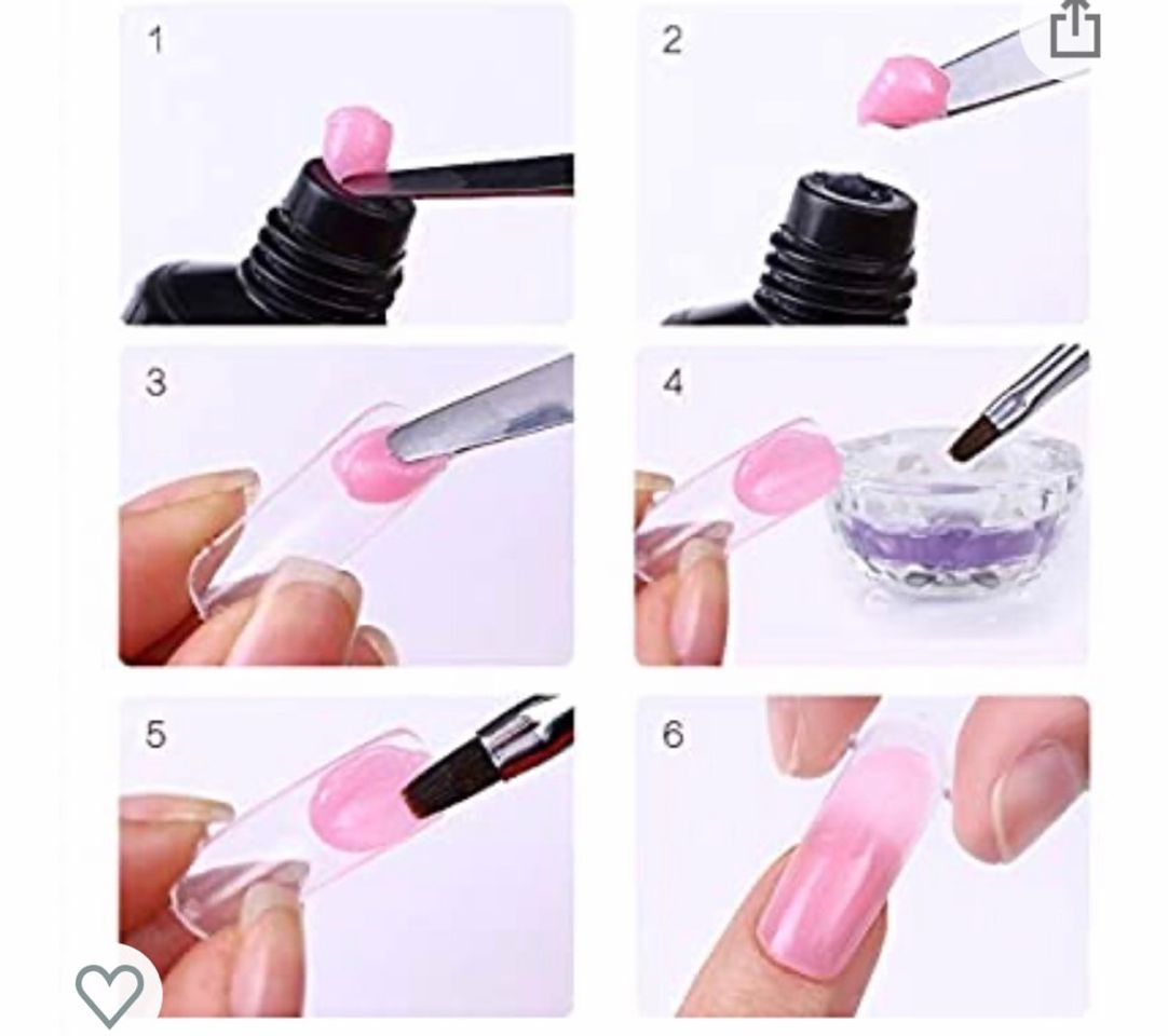 Moda Molde Tips Para Uñas Polygel Acrílico 100pz 