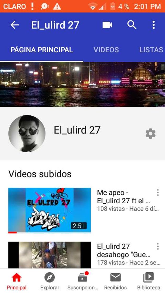 Music Entra a mi canal de Youtube y disfruta de mis música