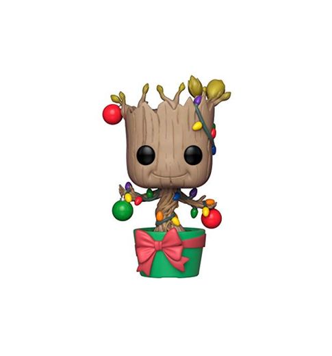 Funko – Pop.Color Marvel Color Holiday Groot con Lights & Ornaments