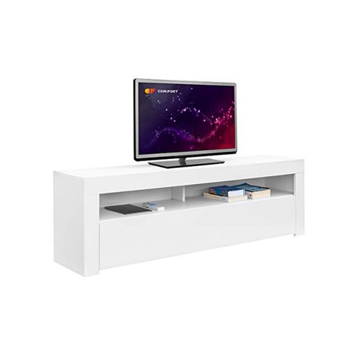 COMIFORT Mueble de TV - Mesa de Salón de Estilo Moderno con