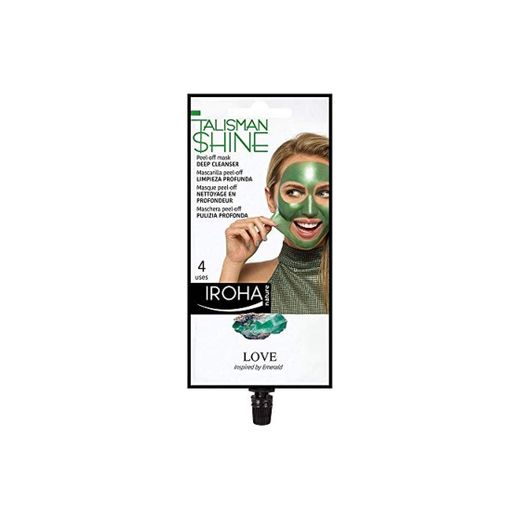 Iroha Nature - Mascarilla Facial Peel Off Verde, Talisman Shine, Limpieza Profunda