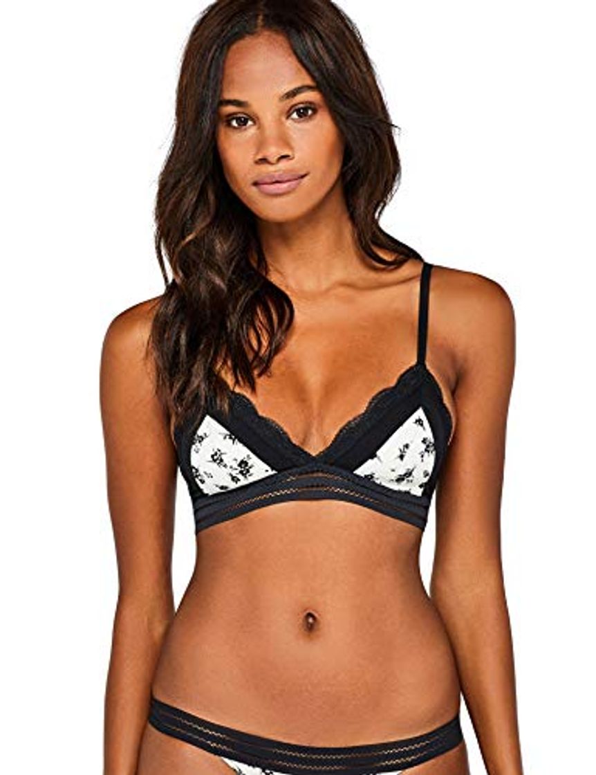 Social Marca Amazon - IRIS & LILLY Sujetador Estilo Bralette Mujer, Multicolor