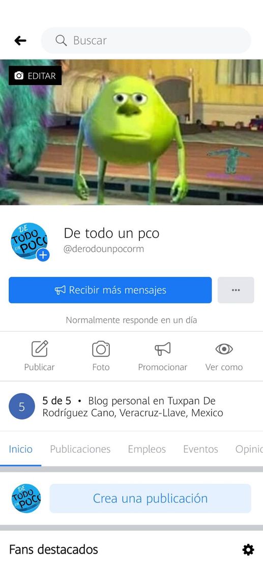 Página de facebook 