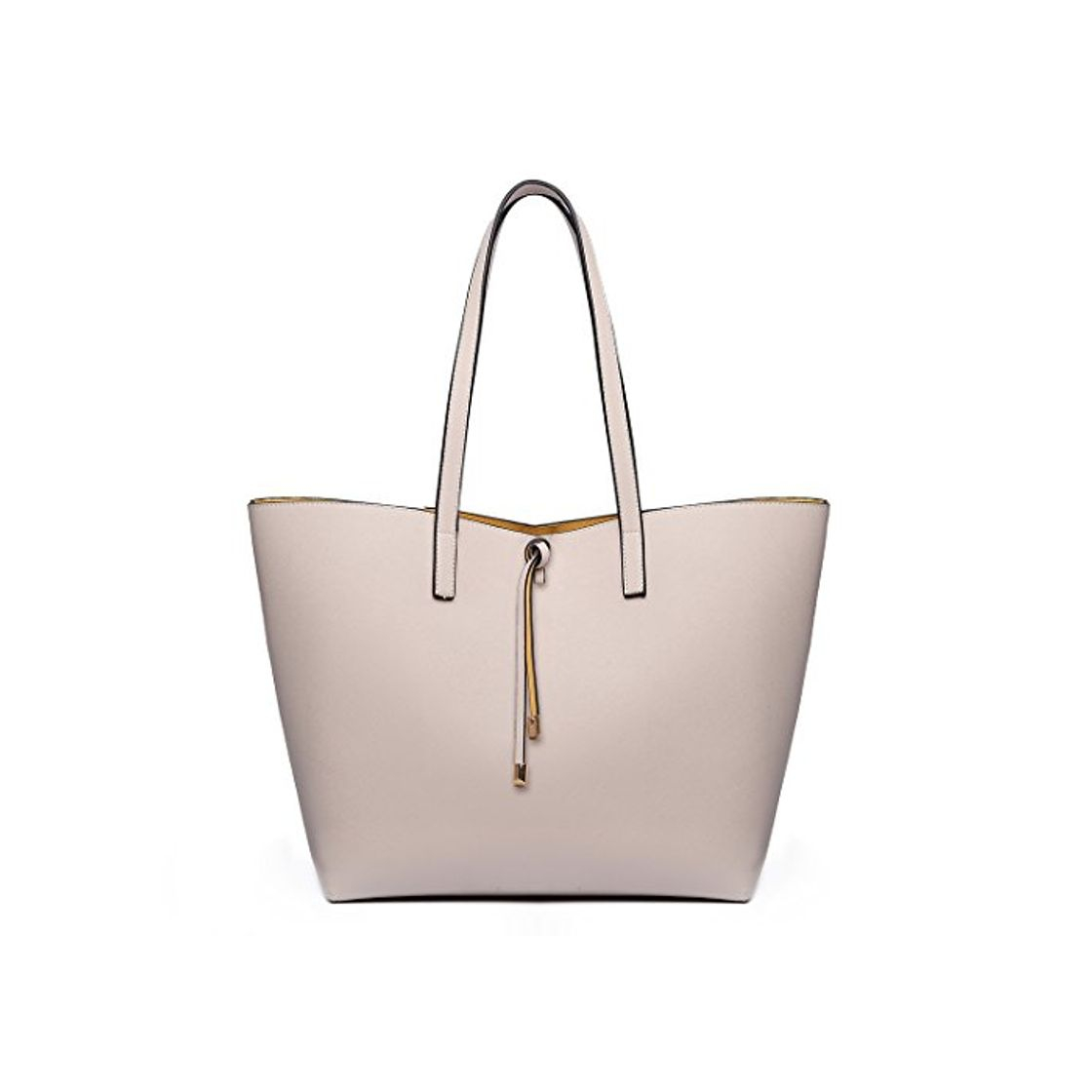 Social Miss Lulu Mujer Bolso de Mano Reversible Hombro Cuero PU Bandolera