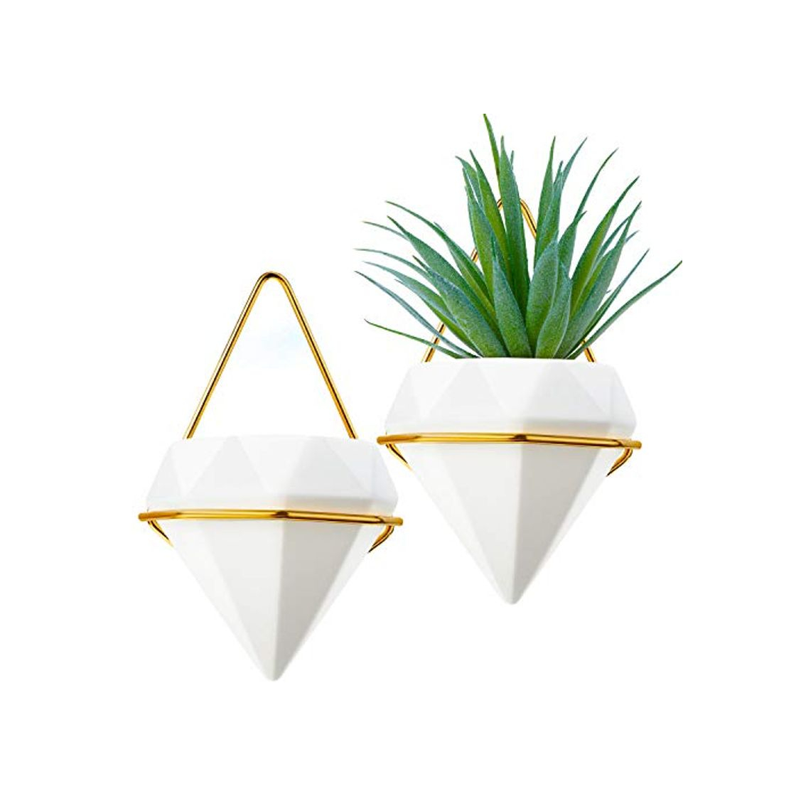 Maceta de Pared Geométrica Maceta Colgantes de Pared de Diamantes Imitar de