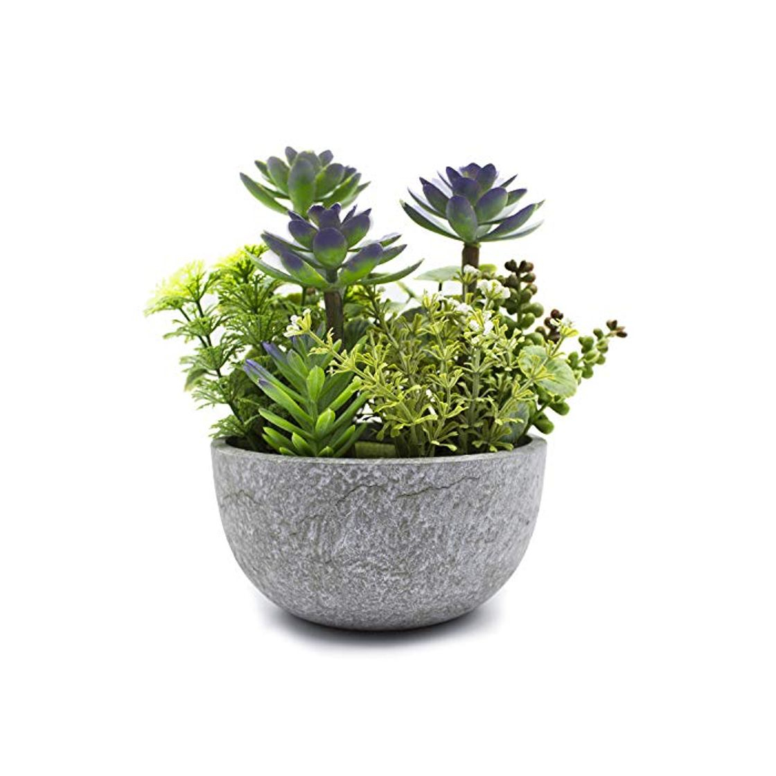 Product KELZIA Planta Artificial - 1 Maceta con Decoraciones de Plantas Falsas -