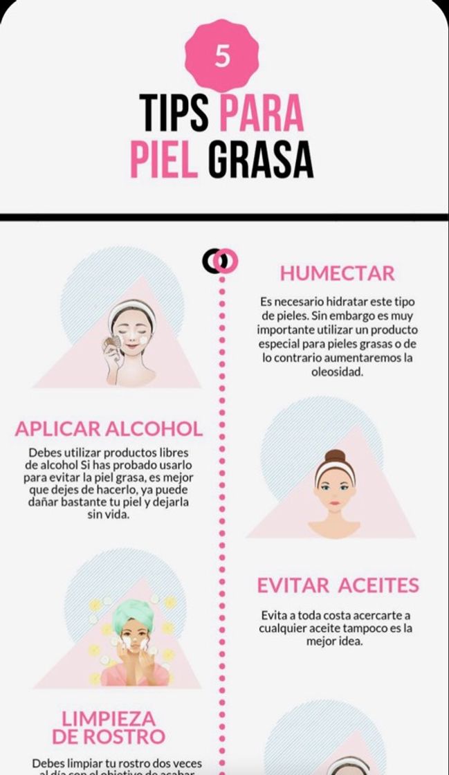 Fashion 5 tips para piel grasa ❤️