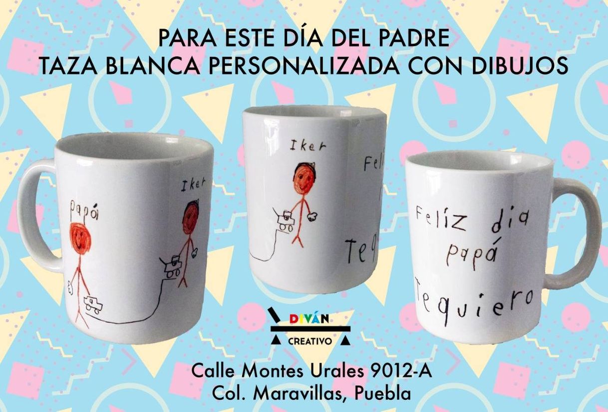 Moda Taza personalizada con dibujos de los niños.